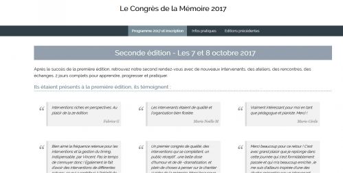 Visitez le site du Congrès de la Mémoire !